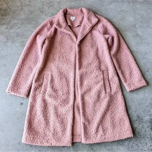 A New Day - Pink Sherpa Teddy Coat - Size M